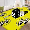JDM-MOON-EYES Fashion Floor Mat INS Style Soft Bedroom Floor House Laundry Room Mat Anti-skid Household Carpets