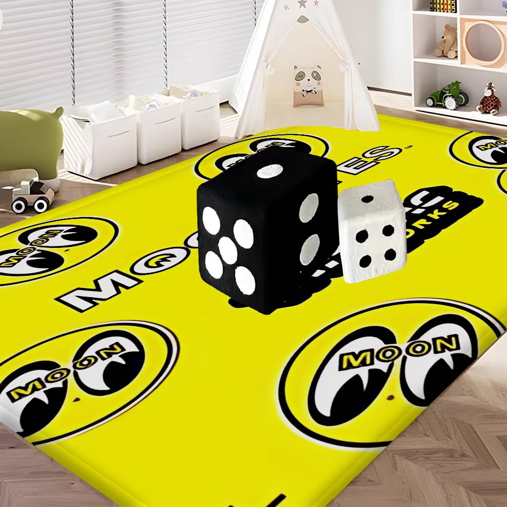 JDM-MOON-EYES Fashion Floor Mat INS Style Soft Bedroom Floor House Laundry Room Mat Anti-skid Household Carpets