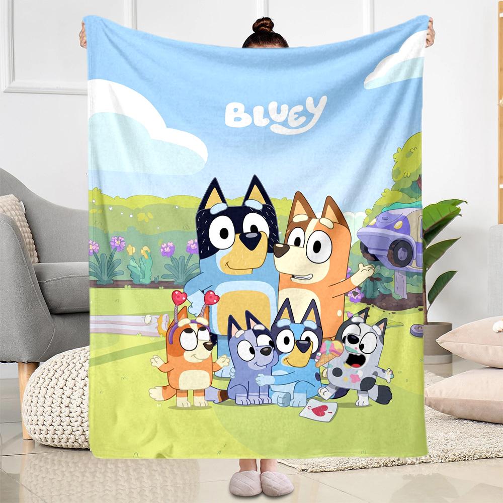 Dog Circles Blanket Durable Comfort Great for Picnics Bedding Livingroom Four Seasons Universal Modern Style Gift for Travel Home Birthdays