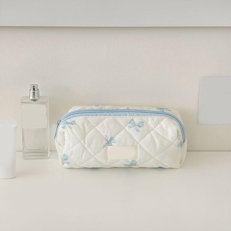 3Pcs Large Cosmetic Pouch Makeup Bags with Sweet Bows Design Storage Organizer For Storing Cosmetics And Toiletries