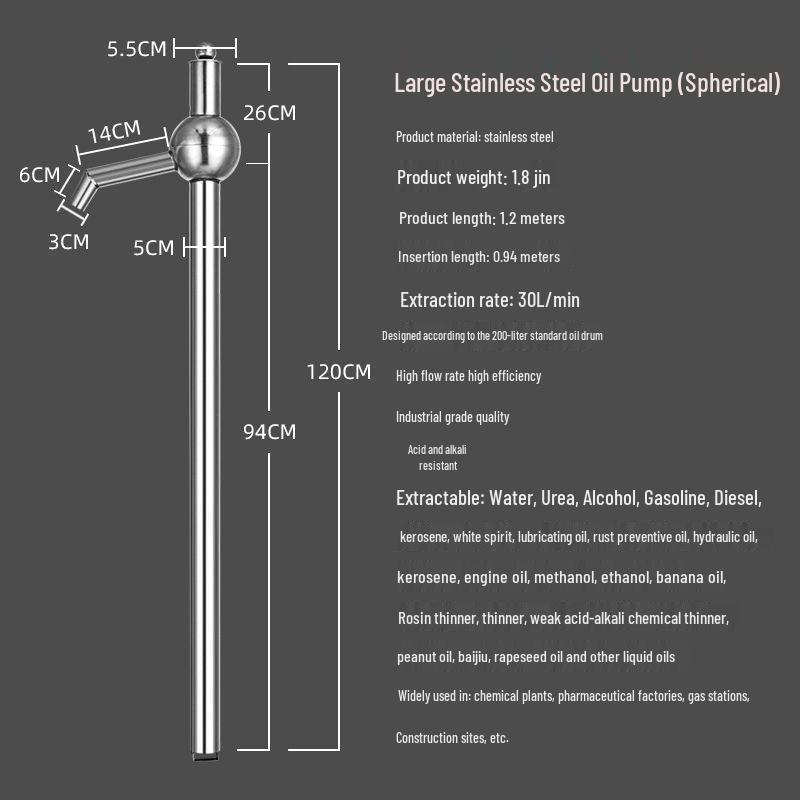 Siphon Big Oil Manual Engine and Drum Lubricating Hand Pump Extractor
