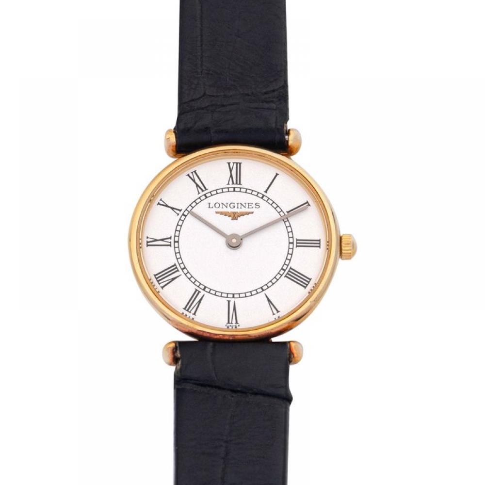 

Longines La Grande Quartz White Dial 18kt Yellow Gold Ladies Watch