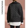 Si Shui Nian Hua Women's Elegant Long-Sleeve Padded Coat