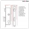 Lock J. Latch. Key 72/34 RIGHT