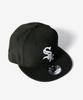 New Era 9FIFTY Black White Black x Free Size & Cap, White, [Used]