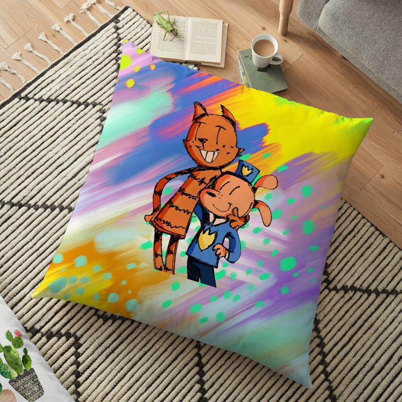 Federa Cuscino Cartone Animato Dogman Dog Man Cuscino Quadrato Camera da Letto Divano Comfort Tempo Libero Cuscino Auto Soggiorno Decorazione Casa
