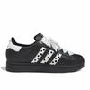 adidas Oryginalne SUPERSTAR Kropki Czarna Cholewka Odporne na Ścieranie Niskie Buty Skateboardowe Damskie Czarne Białe EG4959(Zespół598-)