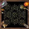 1 stuk Tarotkaart tafelkleed, mystiek runen astrologie altaarkleed, heksenhut decoratie tafelkleed, kaartspel tafelkleed