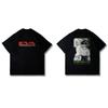 New Animation Joint EVA New Century Gospel Warrior Short Sleeve TShirt Loose Large Size Trendy Brand Crew Neck Cotton Tee