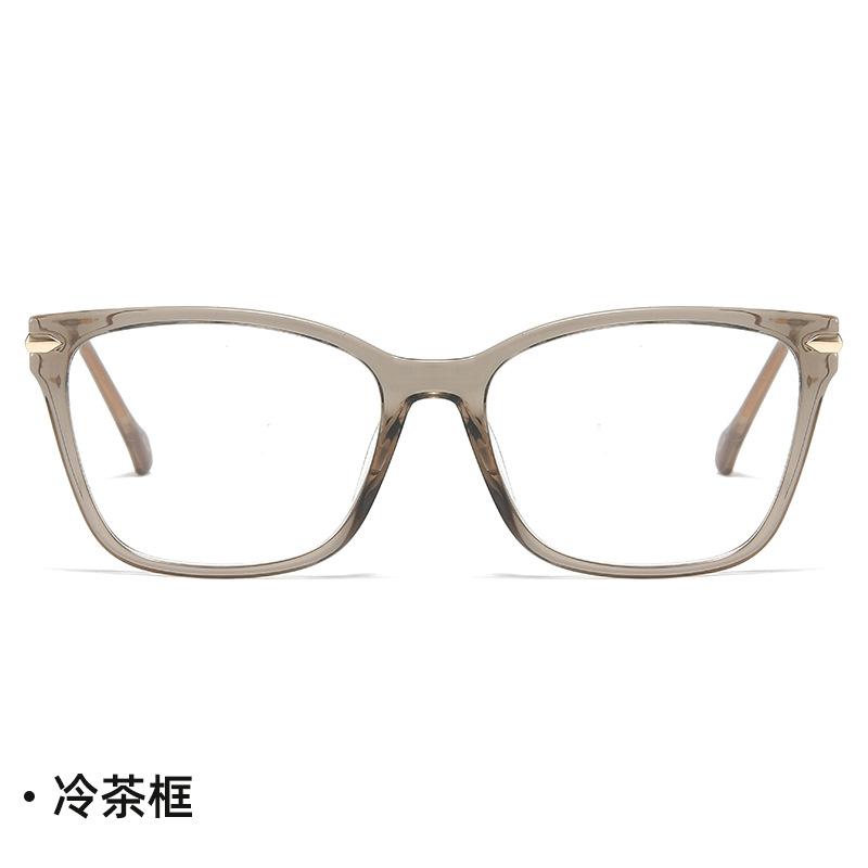 TM new European and American fashion trend tr metal mixed flat mirror can be matched with myopia frame glasses