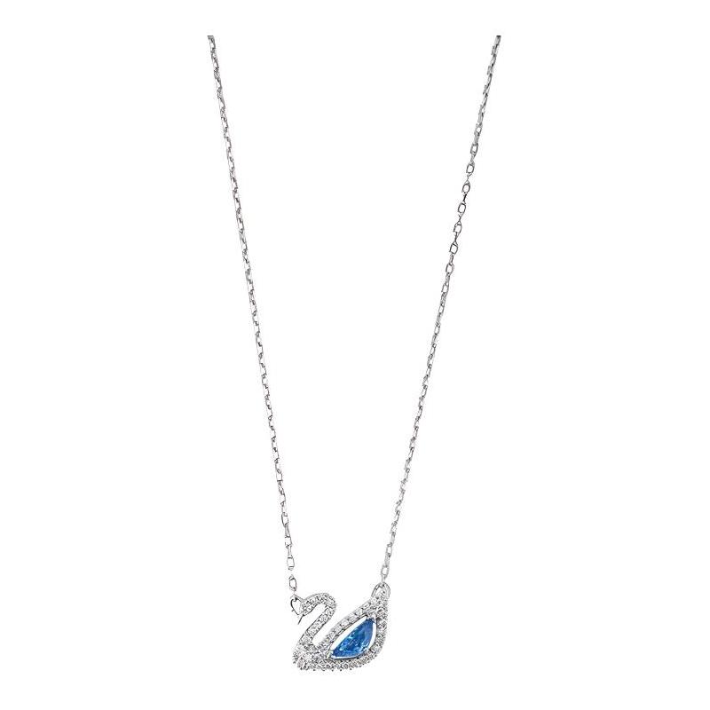 Swarovski Swan Alloy Crystal Necklace Women s Blue 5563464