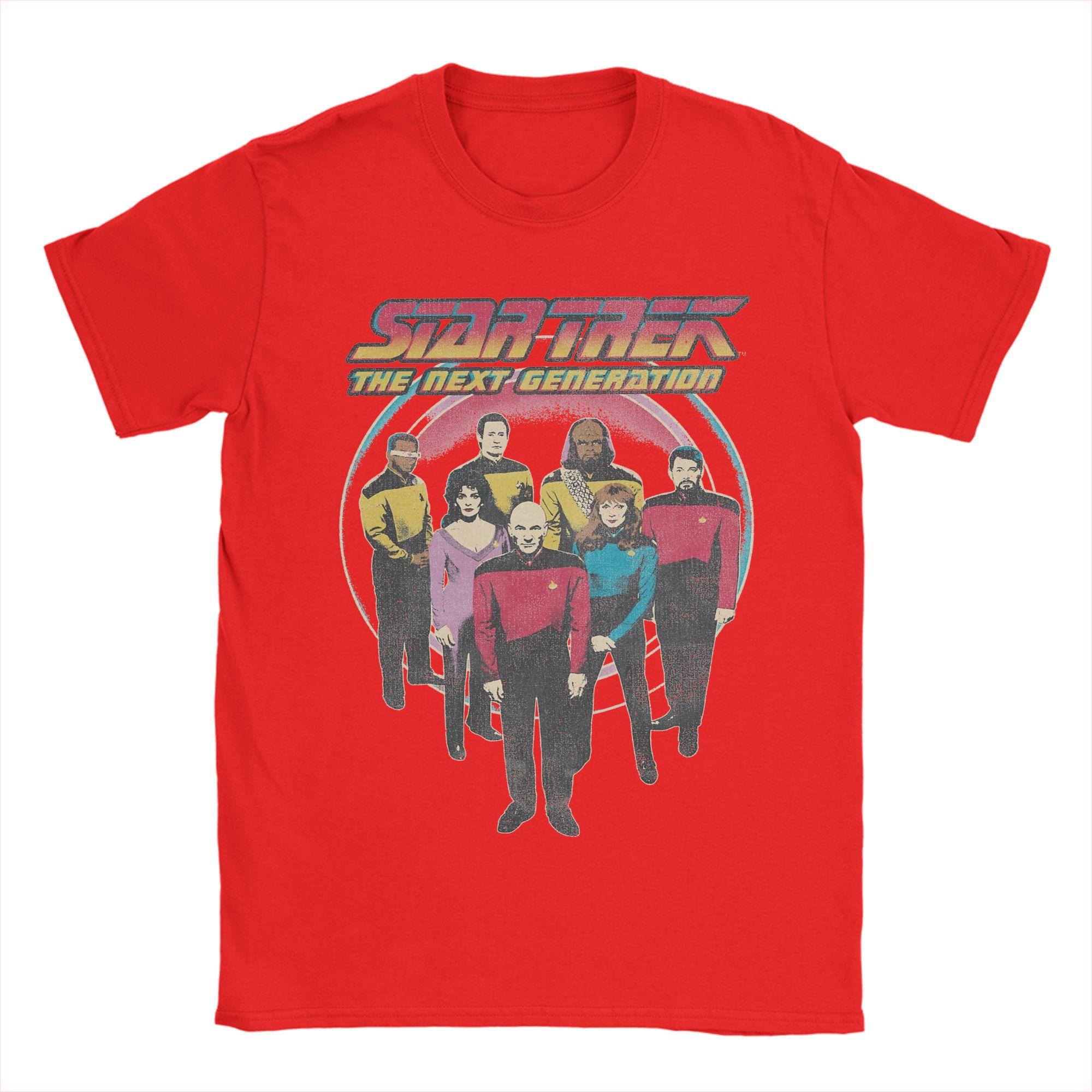 

Stars Treks The Nexts Generation TShirts for Men Casual 100 Cotton Tee Shirt Crewneck Short Sleeve T Shirts Big Size Clothes S