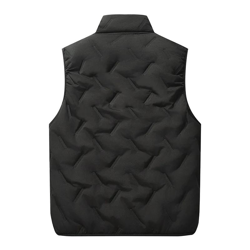 Big Size Clothing Store Vest Men Fleece-lined Lightweight Padding Warm Golf Sleeveless Jacket Male Plus Extra Large 10XL