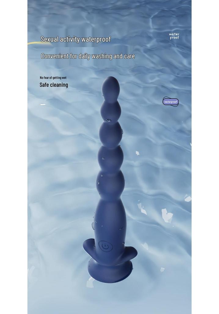 Vibrating Anal Beads with Suction Cup for Newbies - SM Adult Toy Dilator