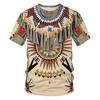 T-shirt Estive Indiane Etniche Stampa 3D Streetwear Moda Uomo Harajuku Casual Oversize Girocollo Magliette Top