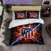 Set Lenzuola Atletico Madrid Modello 3 Pezzi Morbida Copripiumino in Microfibra con Federe per Camera da Letto