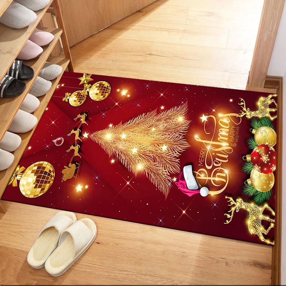 Christmas 216 Floor Rug Office Rug Design for Kitchen Living Rooms Hallway Outdoor Anti-slip Rug Decorate Offices Gift for Festivals