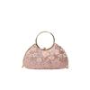 1Pcs Wedding Bridal Beaded Women Evening Bag Dinner Bag Chain Shoulder Handbags Elegant Rhinestones Clutch Egg Shape Evening Bag