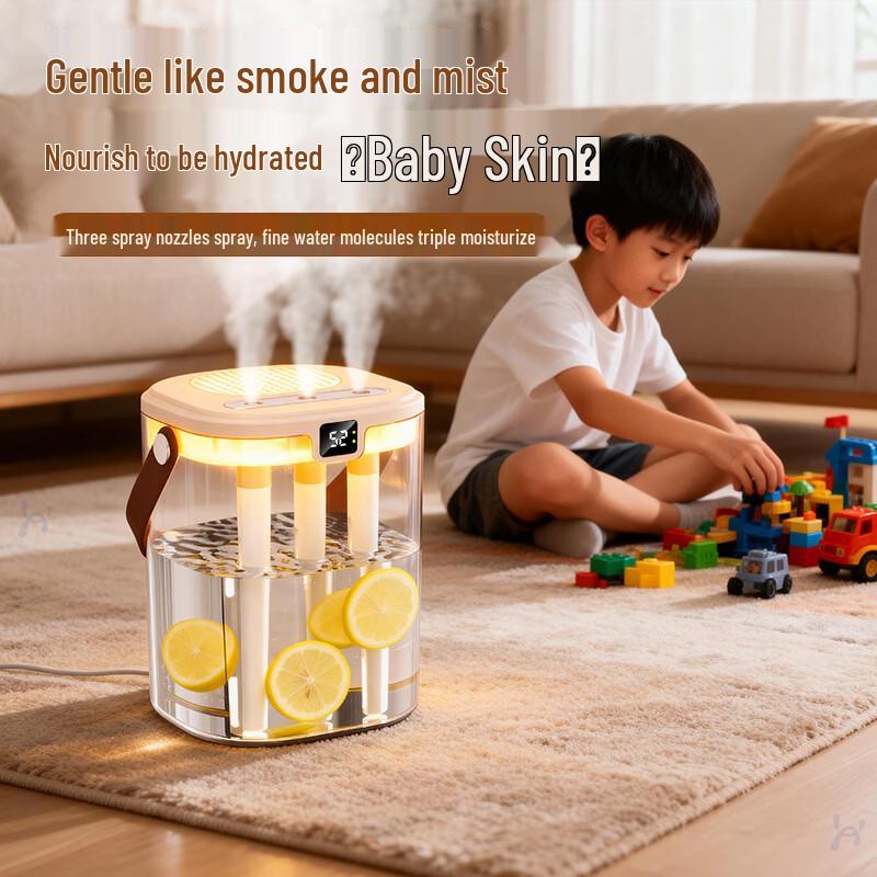 ZISIZ Dual Nozzle Quiet Portable Home Humidifier