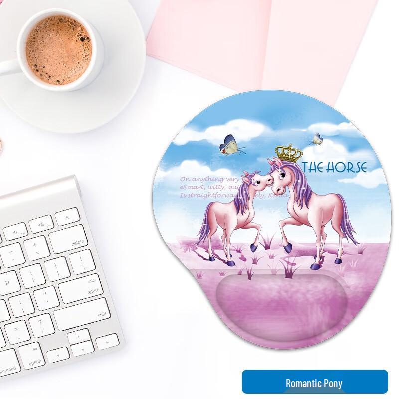 Fumide Romantic Pony DX Ergonomic Mouse Pad with Wrist Rest