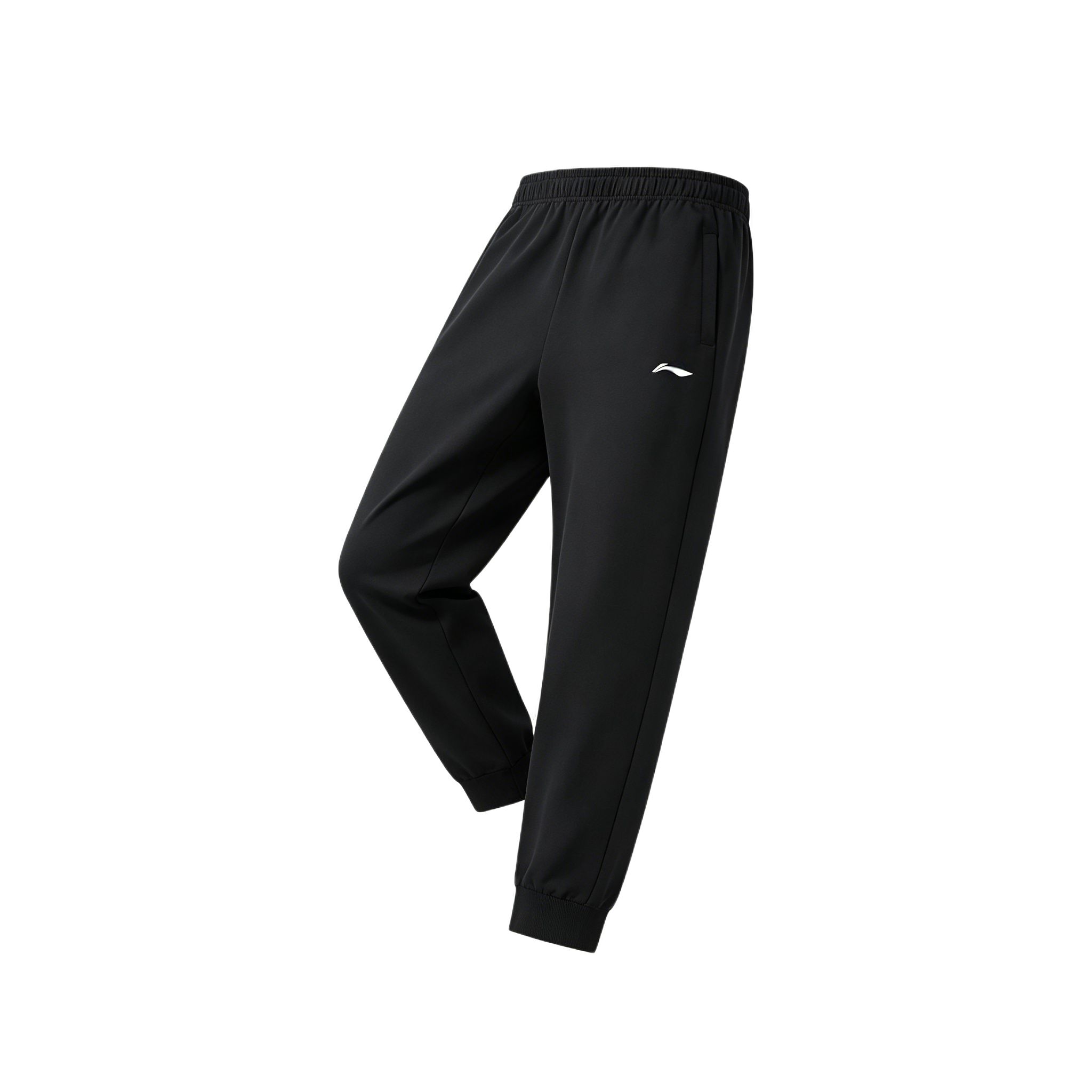 Li-Ning Versatile Cuffed Casual Long Pants Knitted Sports Pants Men bottoms AKLWA67-1 S