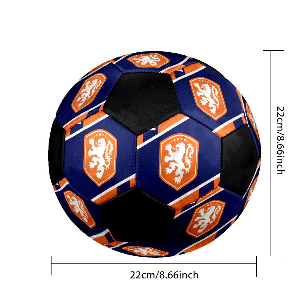 Pallone Calcio a 5 KNVB Colorato Cucito a Macchina PVC Misura 5 Pronto per Allenamento di Squadra e Competizione Durevole Rimbalzo Elevato Fantastico Regalo Sportivo