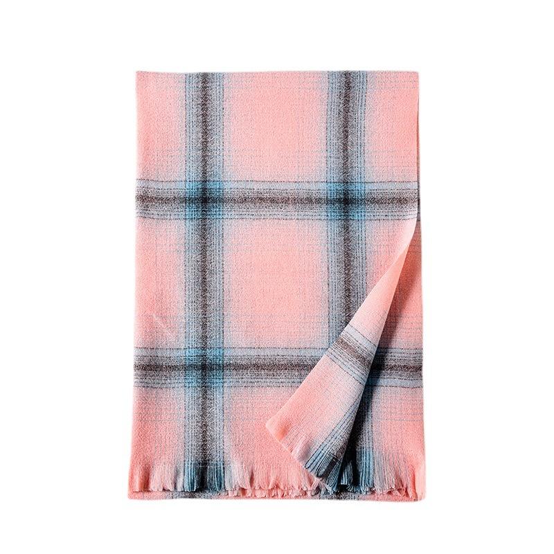 222025 Autumn and Winter New Scarf Imitation Cashmere Plaid Scarf Scarf Plaid Winter Scarf Women's Scarf