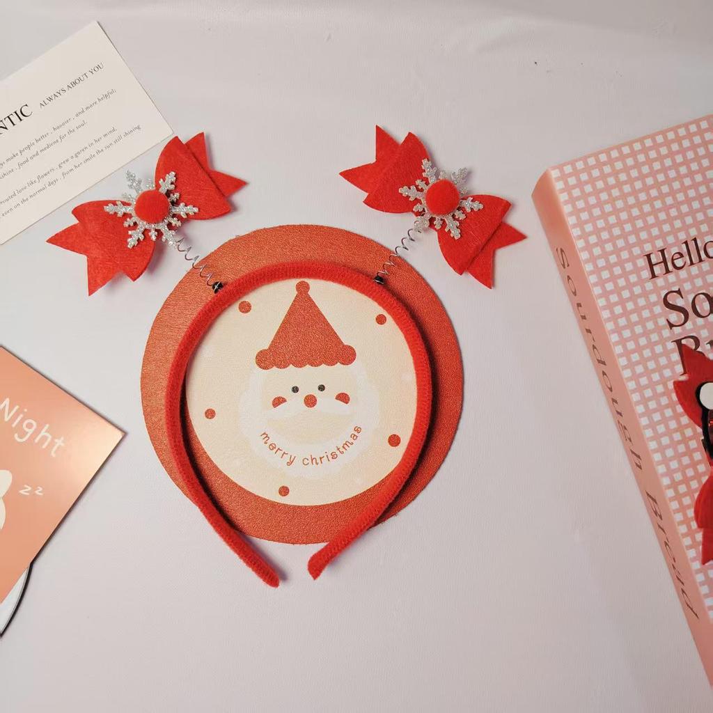 Children's Cartoon Christmas Headband Gift Set