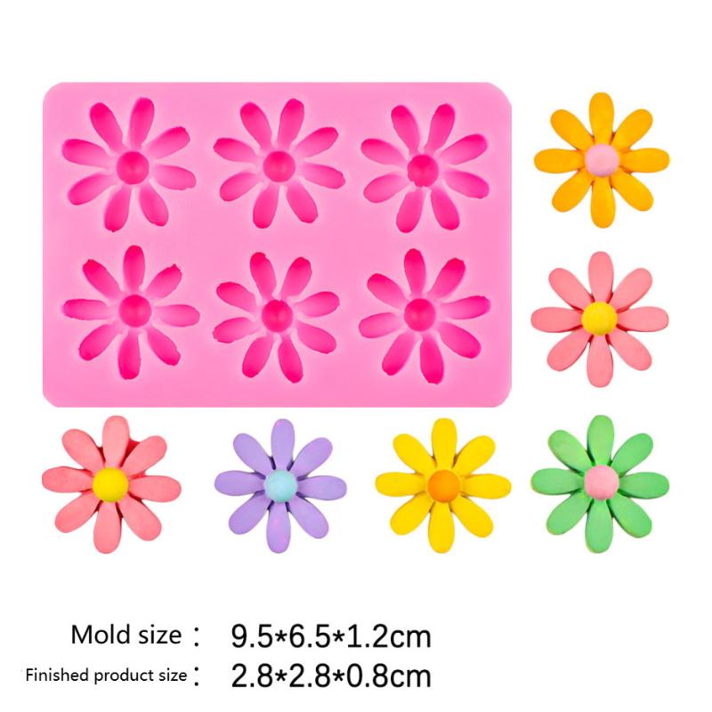Mini Rose Camellia Flower Silicone Sugarcraft Mold Cookie Cupcake Chocolate Baking Mold Fondant Cake Decorating Tools