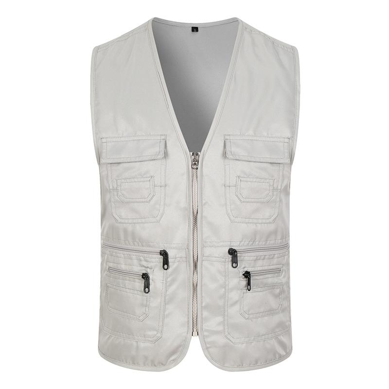 Outdoor Fishing Vest Multi-pocket Vest Men's Volunteer Volunteer Advertising Small Reporter Photography Overalls Vest
