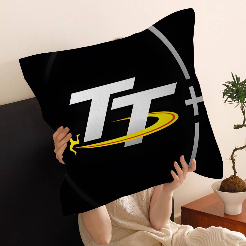 Motorcycle I-Isle Of Man TT Personalized Pillow Cover Kids Bedroom Wild Party Decor Pillowcase kid Birthday shower Gift