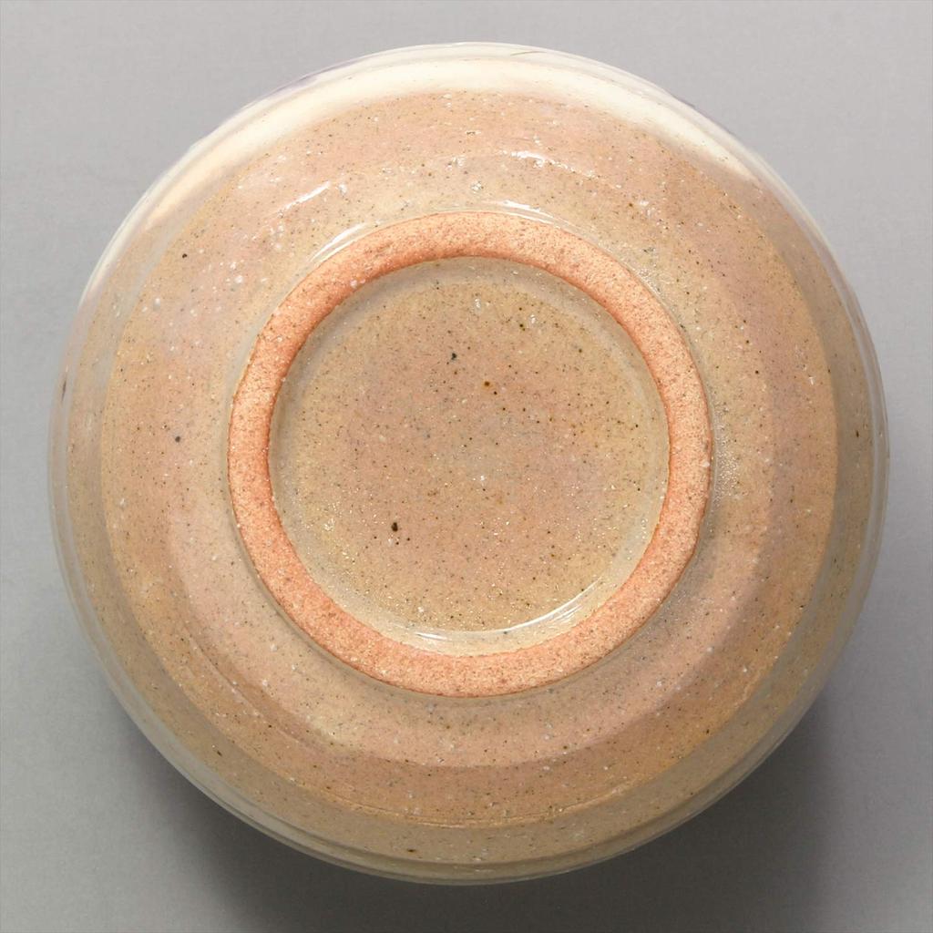 Mino Ware Loose Bowl (with Teacup) Small Flower Purple Made In Japan 503-05