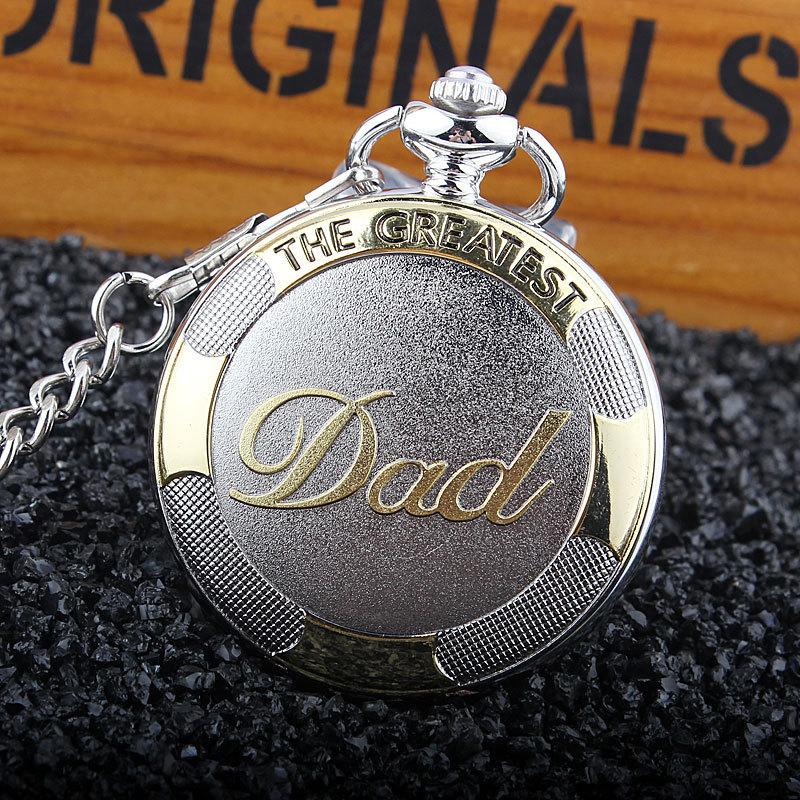 Timeless Treasure - Precision Quartz Pocket Watch With Elegant Chain, A Perfect Fathers Day Gift For Dads - Durable And Stylish