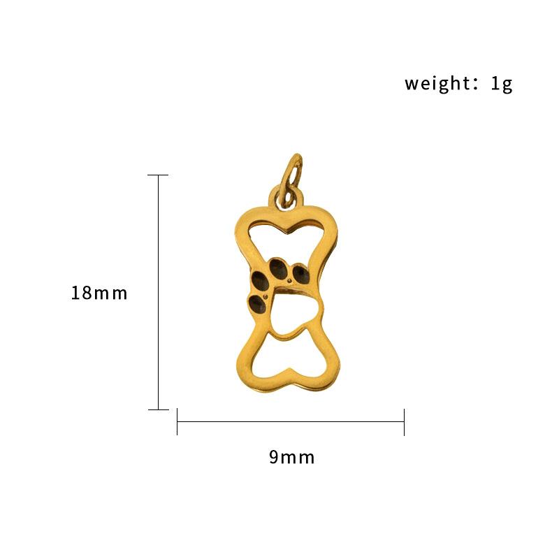 Halloween Ghost Pumpkin Spider Pendant 18K Gold Plated Stainless Steel Jewelry Diy Accessories