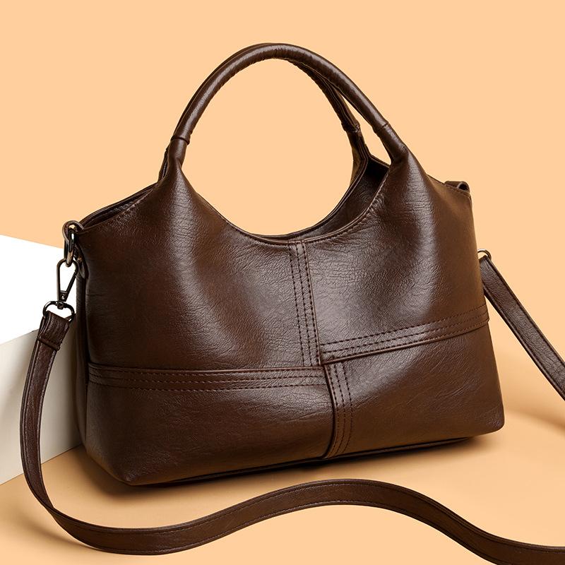 Prosta torebka dla dojrzałej matki - stylowa, codzienna, damska torba crossbody o dużej pojemności