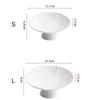 High Footed Tea Snacks Cold Dishes Buddhist Mood Sacrificial Plate Hotel Club Creative Tableware High Plates Dim Sum Snack Plate