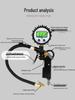 High-Precision Car Tire Pressure Gauge with Inflation Gun & Copper Quick Connector for Auto Repair Shops