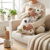 Pastoral Floral Embroidered Cushion Cover Canvas Soft Texture Decorative Pillow Case Spring Theme Wear Resistant