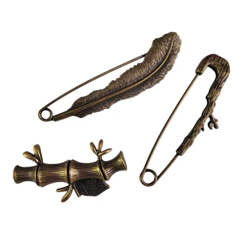 Elegante Bronze Große Broschen Vintage Große Vintage Bronze Brosche Cardigan Anzug Großer Pin Anzug Schmuck