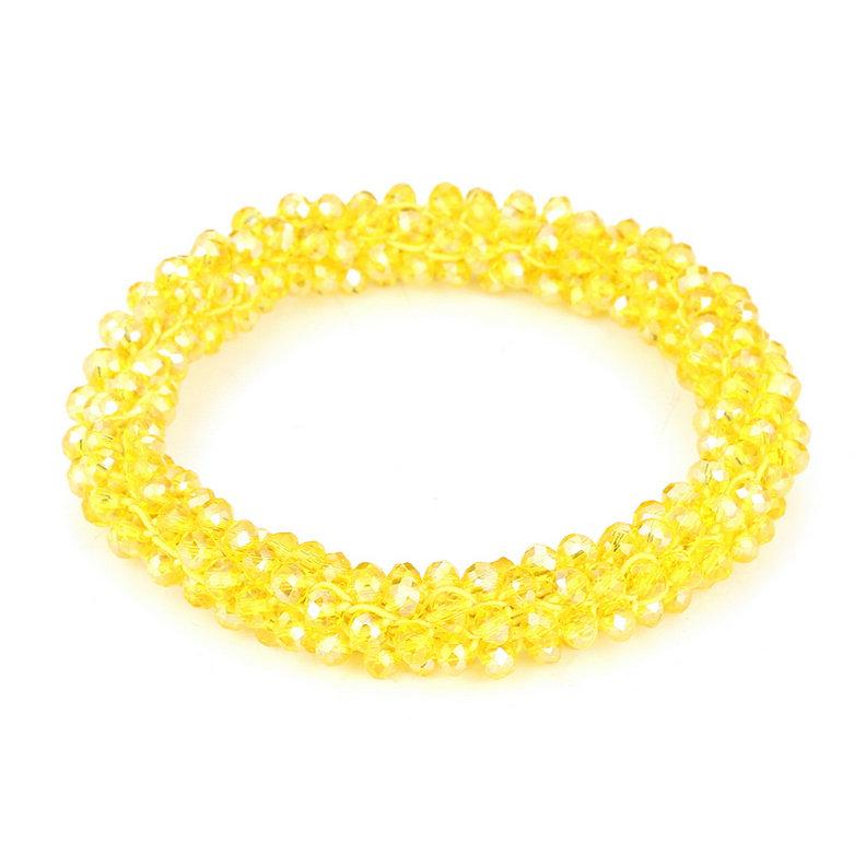 Boho Elastic Bracelets & Bangles For Women Vintage Stretch Bohemian Femme Crystal Glass Beads Bracelets Party Jewelry Gift