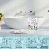 Set of 6 Floral Towel Set Includes 2 Bath Towels 2 Hand Towels 2 Washcloths, Soft Absorbent Hand Towels Decorative Guest Towel Bathroom Towel Set, 3