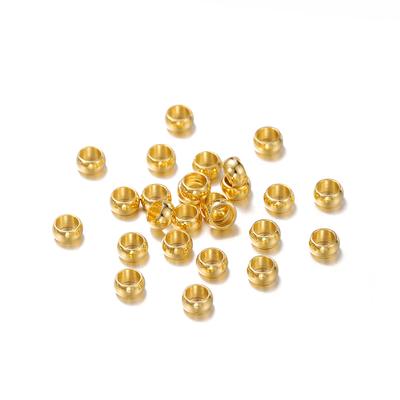 100Pcs/Lot 1.5-4mm Stainless Steel Gold Color Spacer Beads Charm Loose Bead for DIY Bracelets Necklace Jewelry Making Supplies