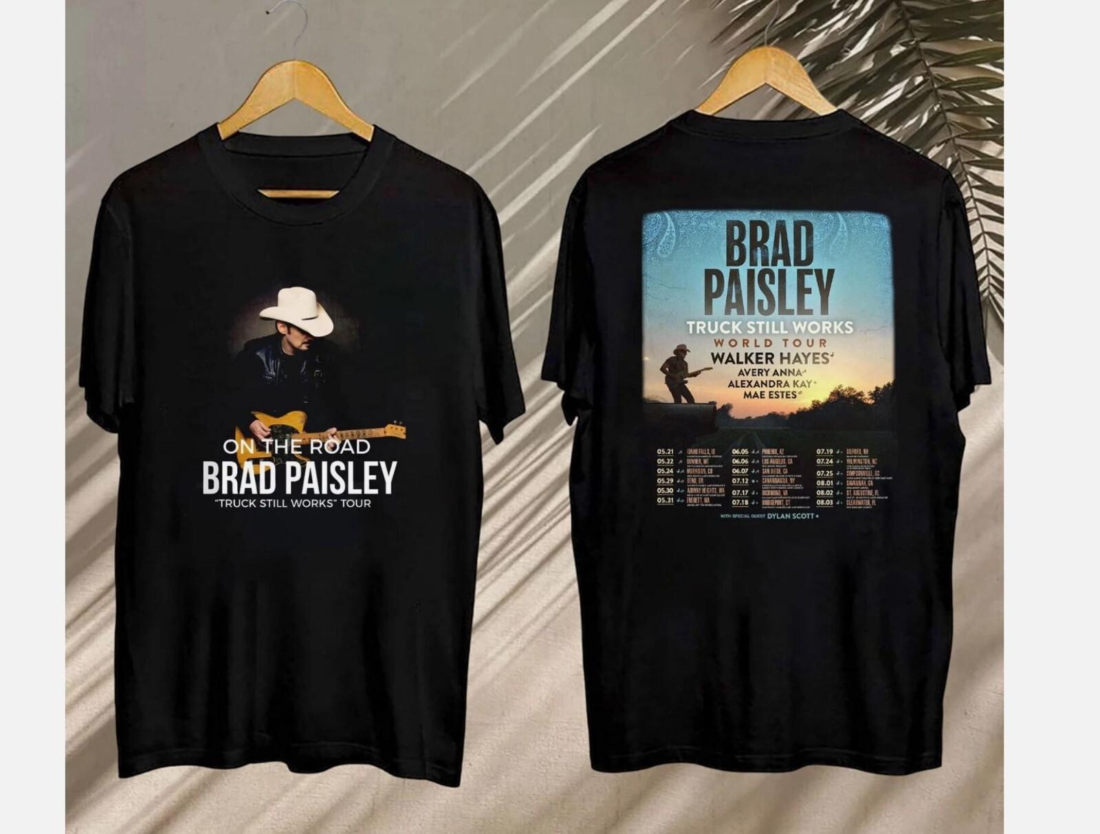 26 Brad Paisley Fan Shirt  Brad Paisley Shirt  2025 Brad Paisley Truck Still Works Unisex T-Shirt M