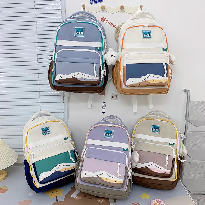 Backpack Girls Large Capacity Student School Bag New High School Student Simple Casual Backpack