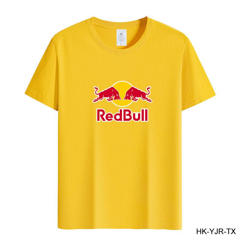 Red Bull Summer Men's T-shirt High Quality Cotton Short-sleeved Print T-shirt Women's T-shirt Fashion Sports Shirt Casual Jogging Top