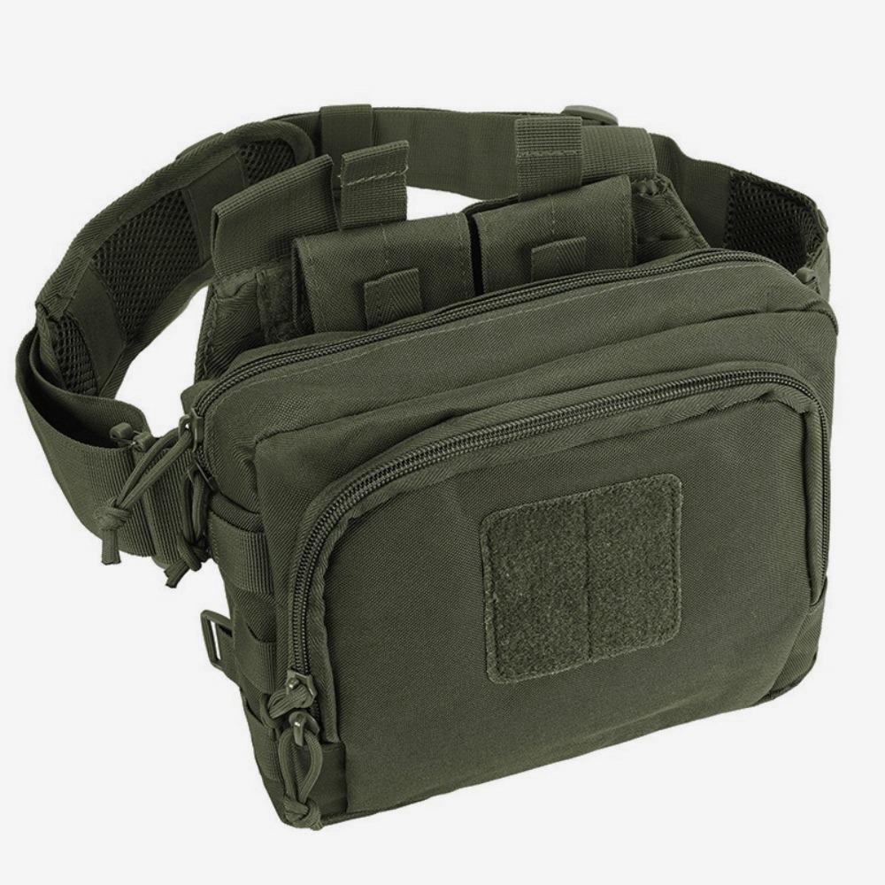 

Large Capacity Climbing Chest Bag High Density Oxford Travel Waist Hanging Bag Camping зелёный