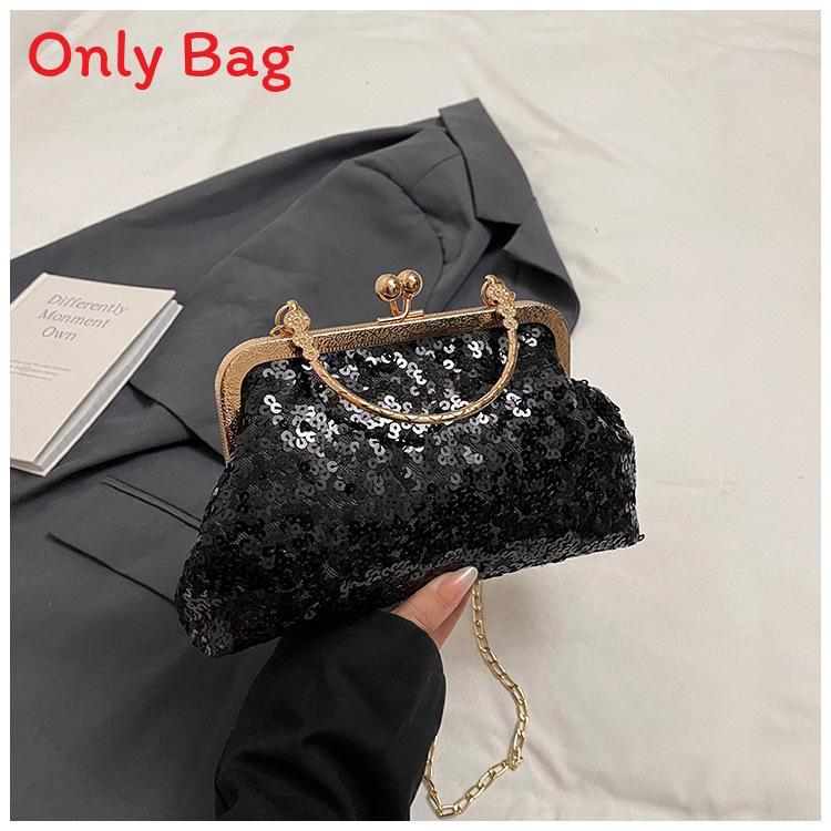Muschelform Kette Umhängetasche Mit Pailletten Für Lässige Modefans