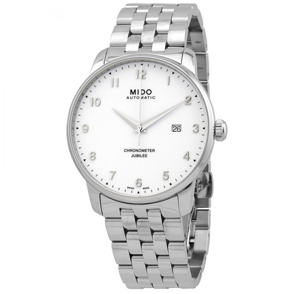 Mido Baroncelli Automatic Chronometer White Dial Men S Watch M0376081101200
