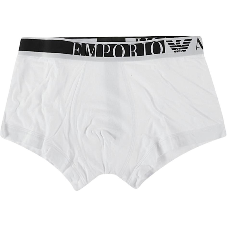 Emporio Armani Letter Print Mid-Rise Slim Fit Boxer Briefs Men underwear White 111389-2F5250-0010 M