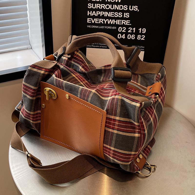 Rucsac Retro de Damă cu Capacitate Mare, Geantă de Mână pentru Timp Liber și Călătorii